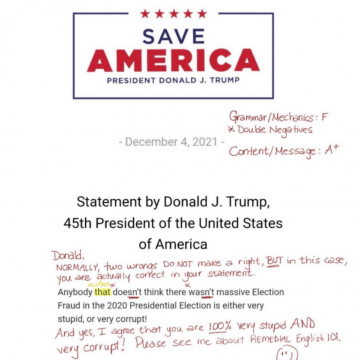 Donald Trump Concedes-Sort Of-Thanks to Grammar
