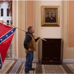 Trumper with Confederat flag