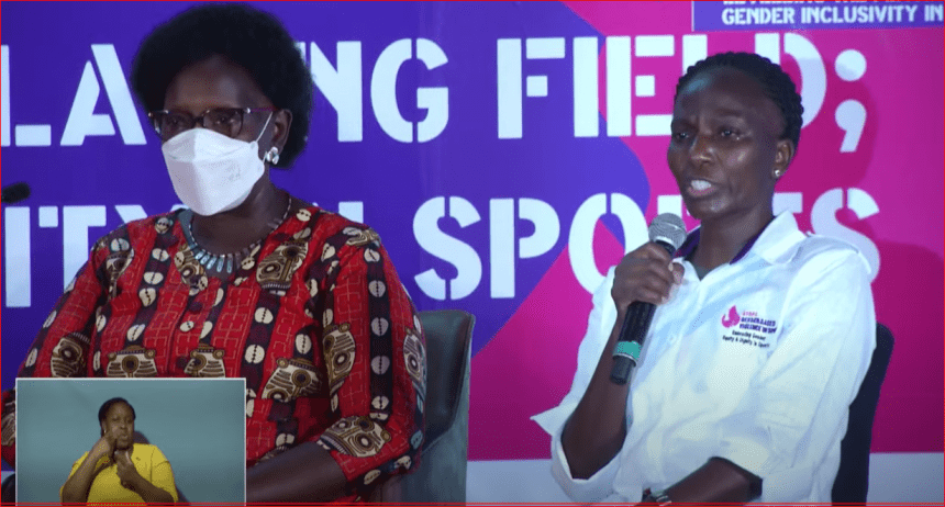 CATHERINE NDEREBA BROUGHT TO TEARS BY ABUSED WOMEN’S STORIES DURING AGNES TIROP GBV-IN SPORT CONFERENCE CATHERINE NDEREBA BROUGHT TO TEARS BY ABUSED WOMEN’S STORIES DURING AGNES TIROP GBV-IN SPORT CONFERENCE