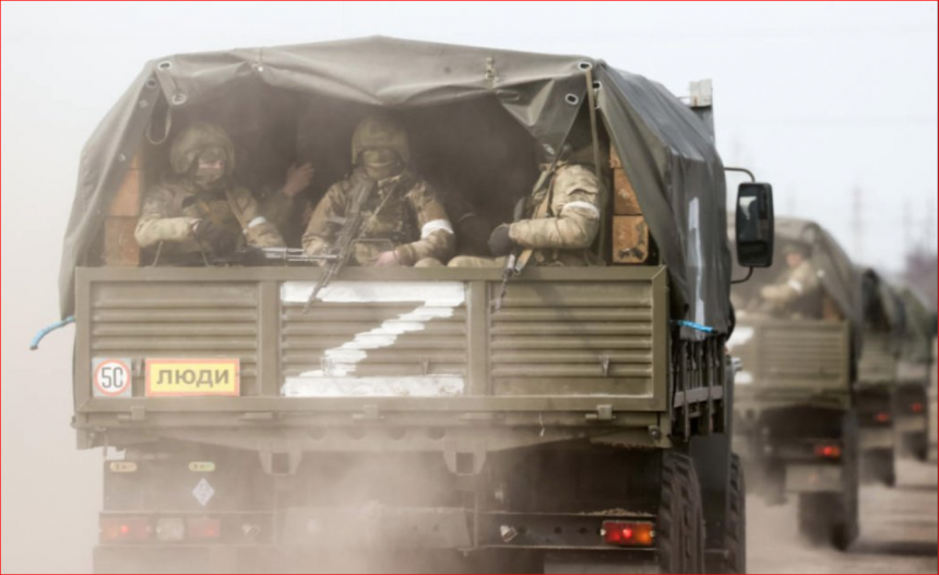 RUSSIAN SOLDIERS INVADE UKRAINE WITH MASSIVE FORCE
