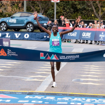 KENYANS DOMINATE THE LOS ANGELES MARATHON