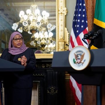 HISTORIC MOMENT: 1ST WOMAN TANZANIA PRESIDENT HASSAN, MEETS 1ST WOMAN US VEEP HARRIS