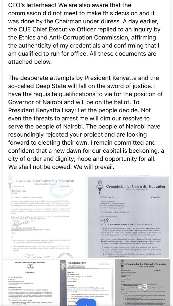 SAKAJA STATEMENT 2