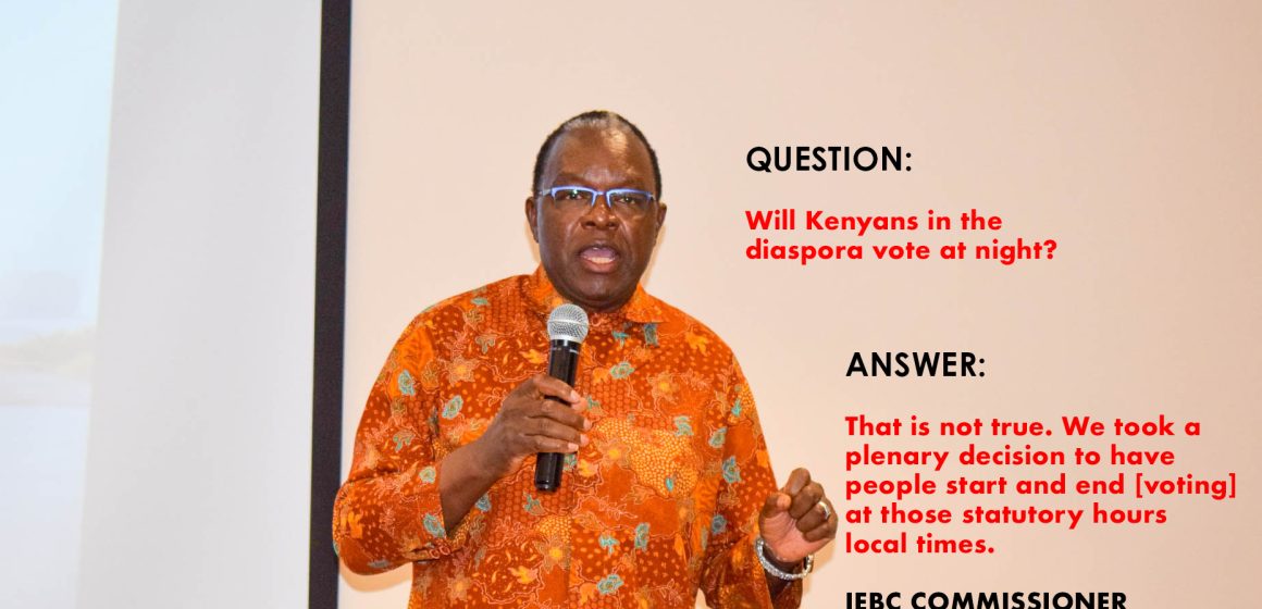 NYANG’AYA ENDS RUMORS OF DIASPORA NIGHTTIME VOTING