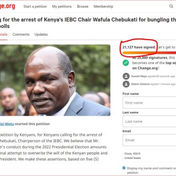 PETITION CALLING FOR CHEBUKATI’S ARREST GOES VIRAL