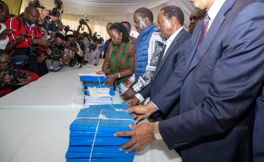 RAILA BRINGS A TRUCKLOAD OF EVIDENCE CHALLENGING RUTO’S ELECTION RAILA BRINGS A TRUCKLOAD OF EVIDENCE CHALLENGING RUTO’S ELECTION