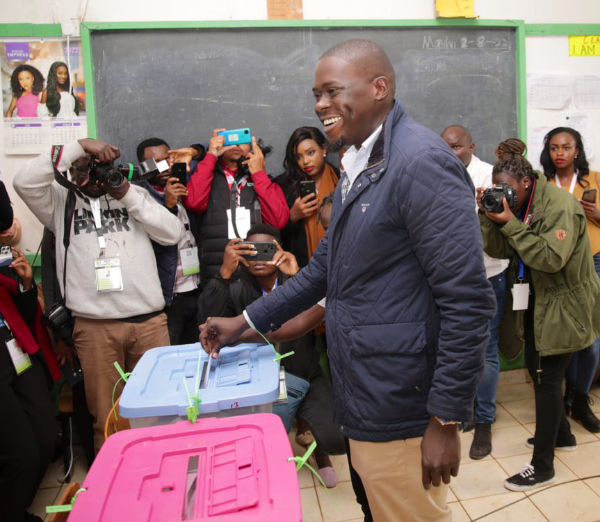 Sakaja voting