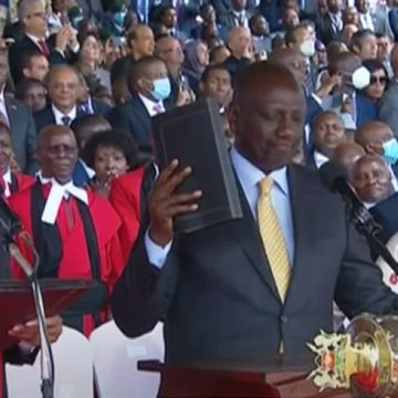 WILLIAM SAMOEI RUTO SWORN IN AS THE 5TH PRESIDENT OF KENYA, PLEDGES TO FULFILL CAMPAIGN PROMISES
