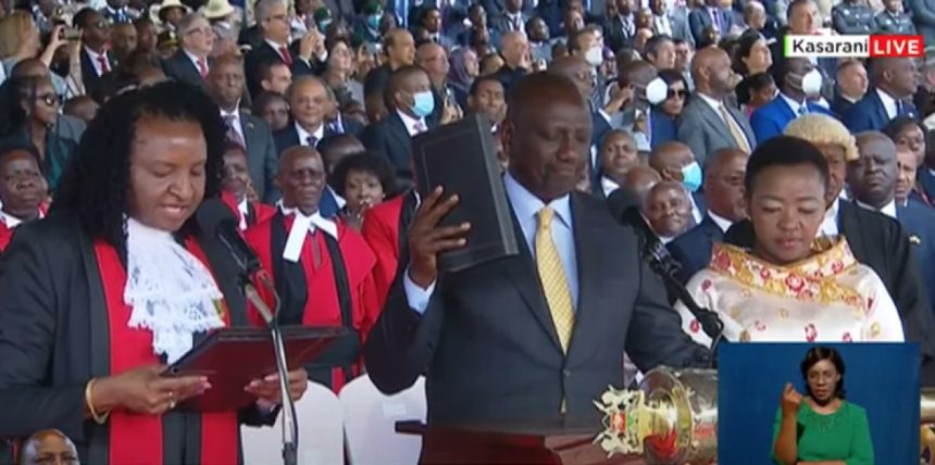 WILLIAM SAMOEI RUTO SWORN IN AS THE 5TH PRESIDENT OF KENYA, PLEDGES TO FULFILL CAMPAIGN PROMISES WILLIAM SAMOEI RUTO SWORN IN AS THE 5TH PRESIDENT OF KENYA, PLEDGES TO FULFILL CAMPAIGN PROMISES