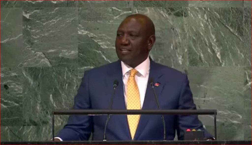 Ruto at UN